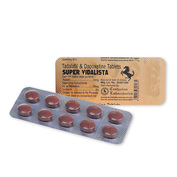 Super Vidalista – 20mg Tadalafil + 60mg Depoxetine
