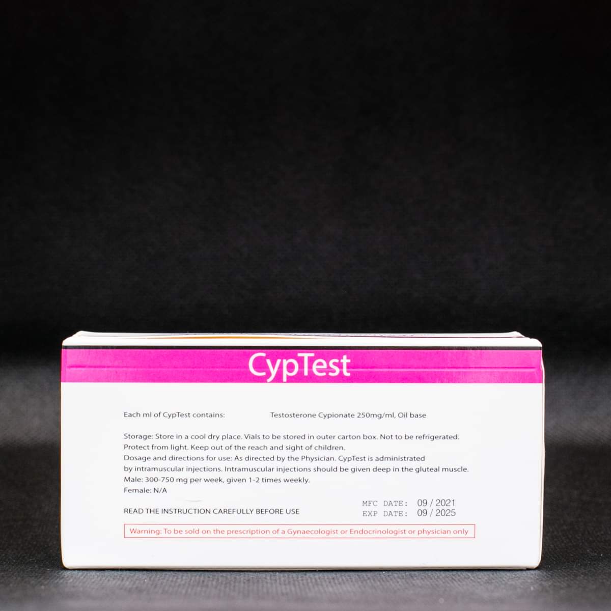 CypTest Endogenic – Testosteron Cypionat 5x2ml (10ml) 250mg/ml - obrazek 2