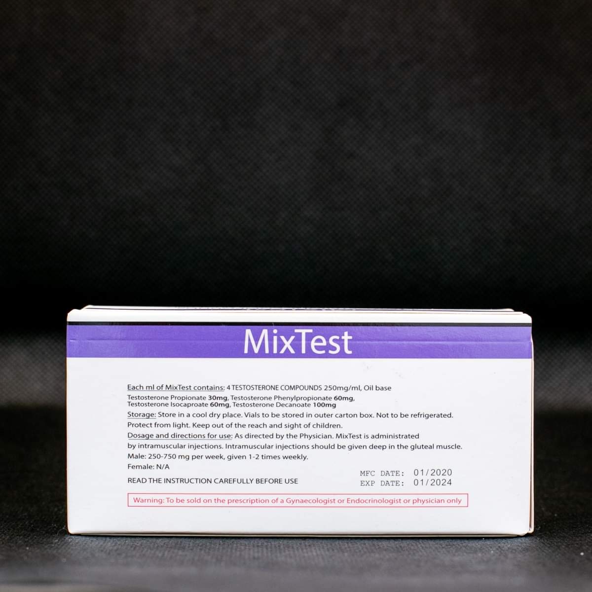 MixTest Endogenic – Sustanon 5x2ml (10ml) 250mg/ml - obrazek 2